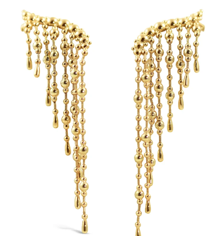 18KT YELLOW GOLD CARLA AMORIM DANGLE EARRINGS