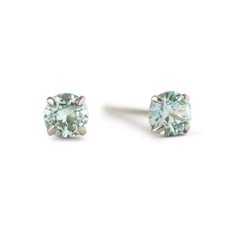 Birthstone Studs Aquamarine