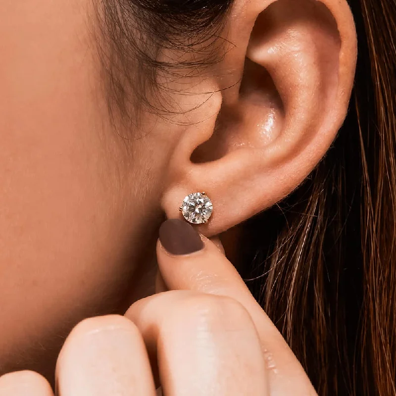 Classic Martini Diamond Stud Earrings