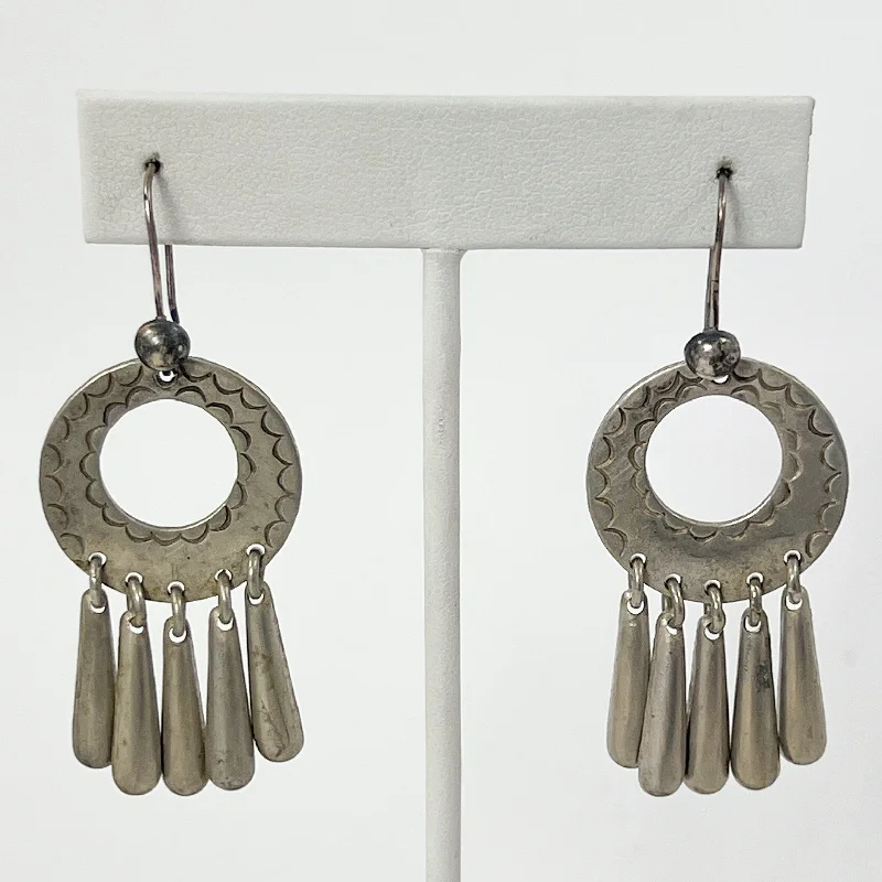 Coin Silver Earrings