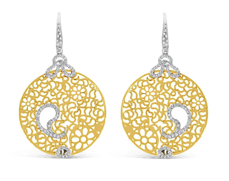 DIAMOND DISC EARRINGS