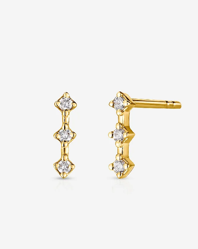 Diamond Station Bar Studs