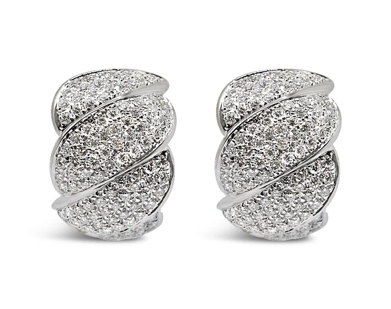 DIAMOND SWIRL EARRINGS