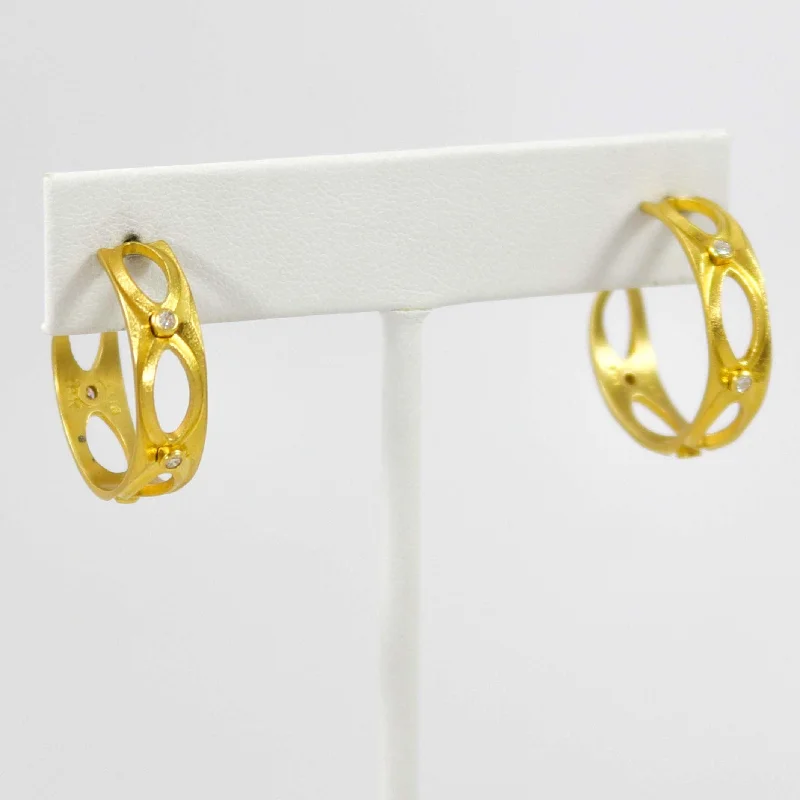 Gold June Hoop Earrings