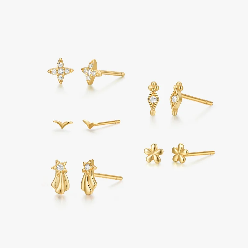 Gold Micro Studs Bundle