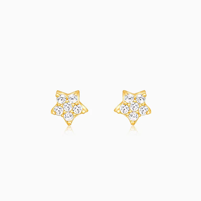 Anushka Sharma Golden Star Constellation Tiny Studs