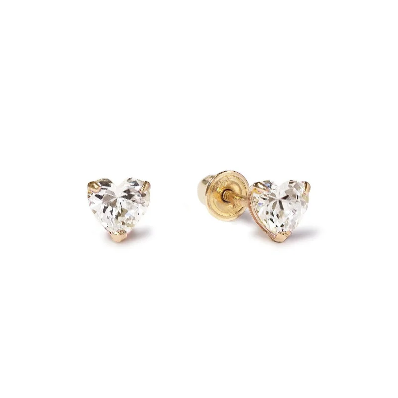 Heart Crystal Studs