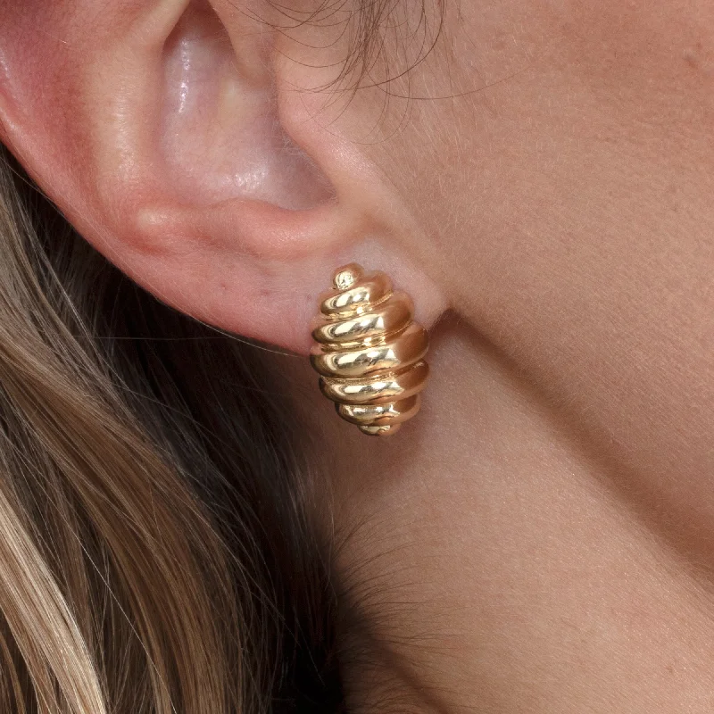 Honeycomb Stud Earrings, Bey