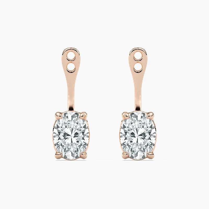 Lab Grown Diamond Drop Earring Jackets