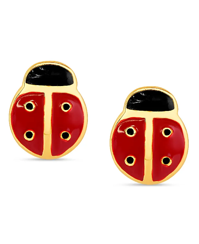 Ladybug Stud Earrings