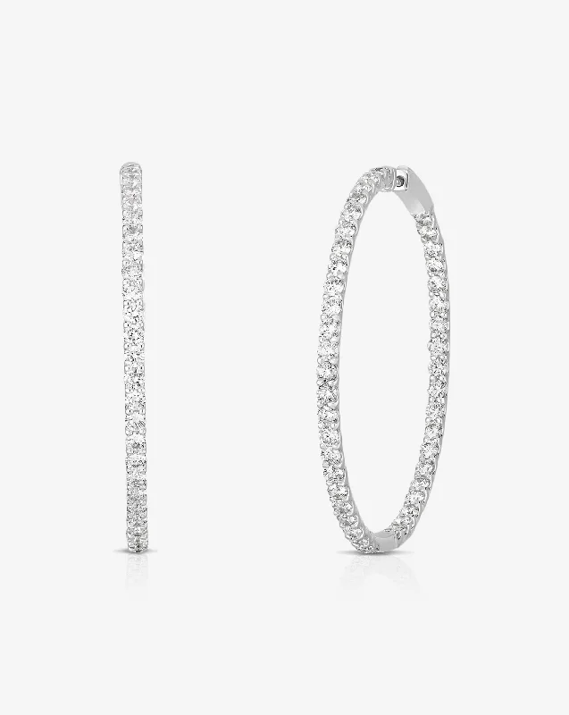 Luxe Diamond Hoops