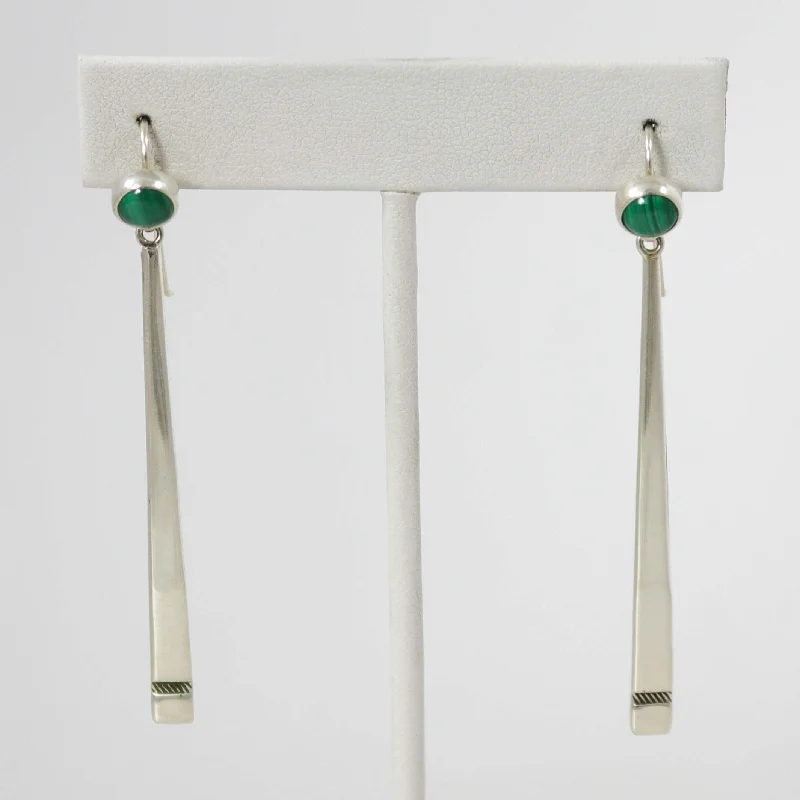 Malachite Earrings