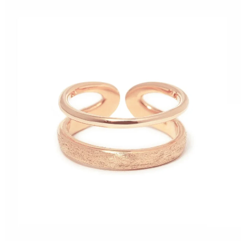 Matte Double Band Ring