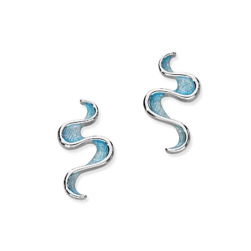 Mirran Ripples Silver Earrings EE505