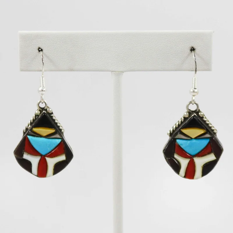 Multi-Stone Inlay Earrings