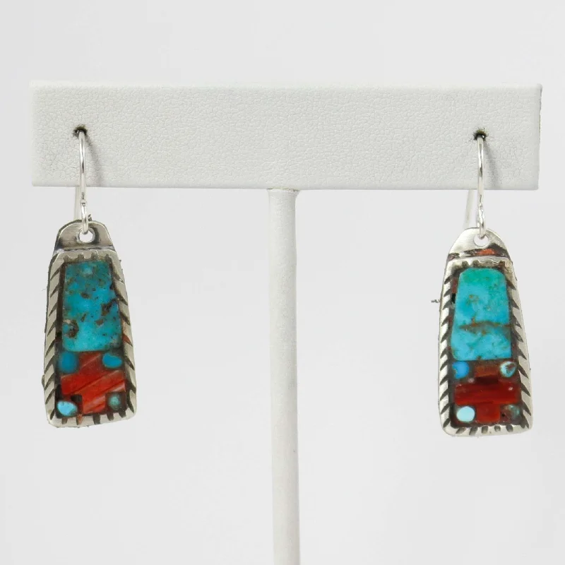 Multi-Stone Inlay Earrings