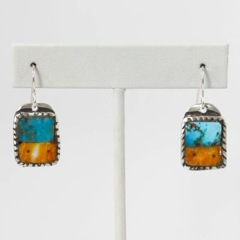 Multi-Stone Inlay Earrings