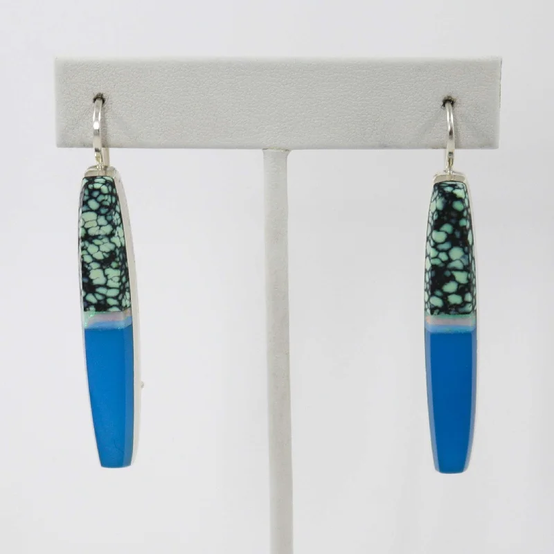 Multi-Stone Inlay Earrings