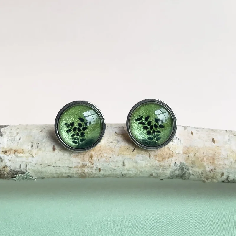 Myrtle Leaves - Stud Earrings