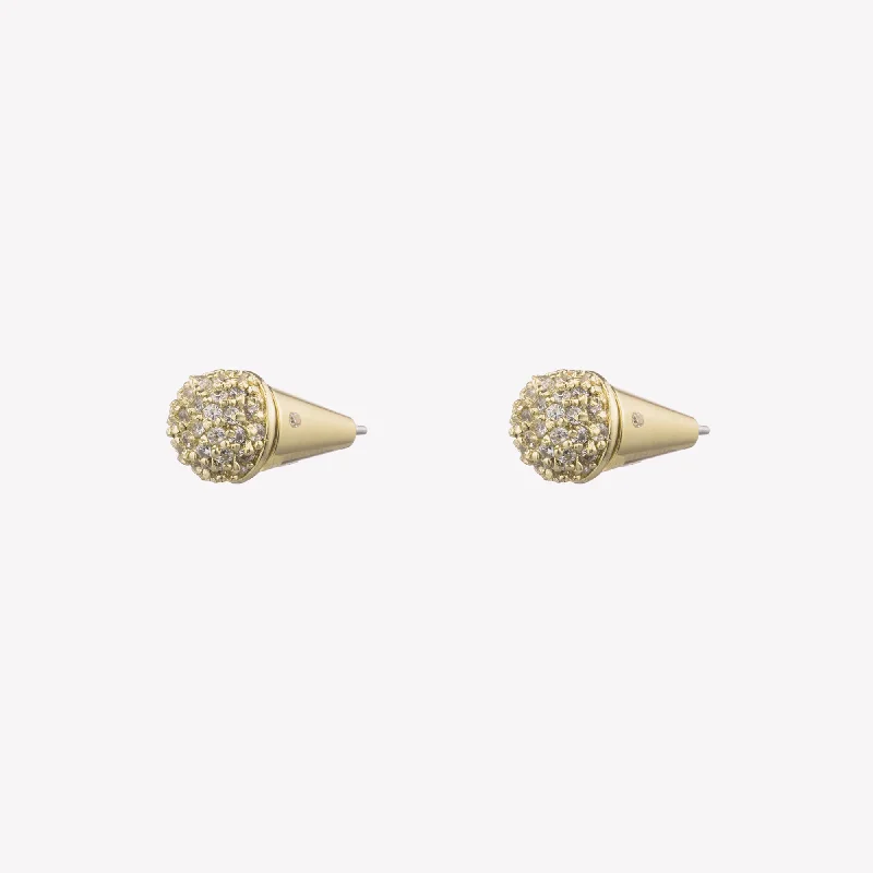 PAVÉ DOME STUD EARRINGS