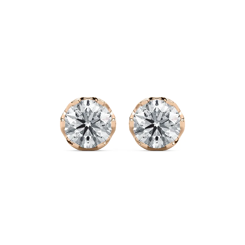 Round Tulip Stud Setting