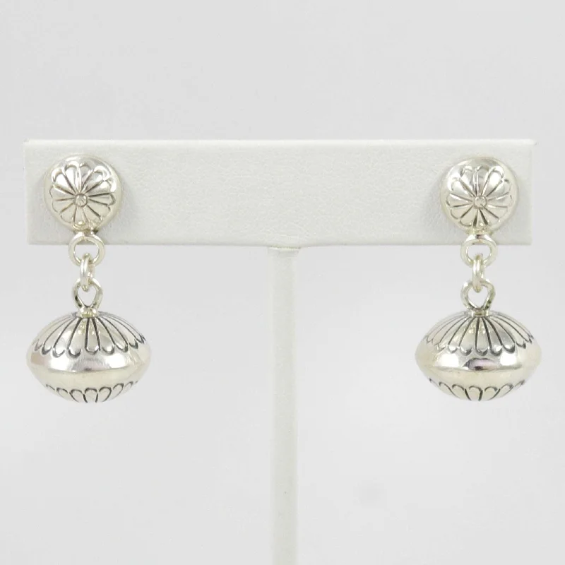 Silver Bead Earrings