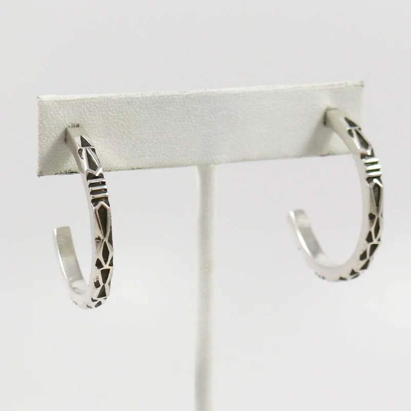 Silver Hoop Earrings