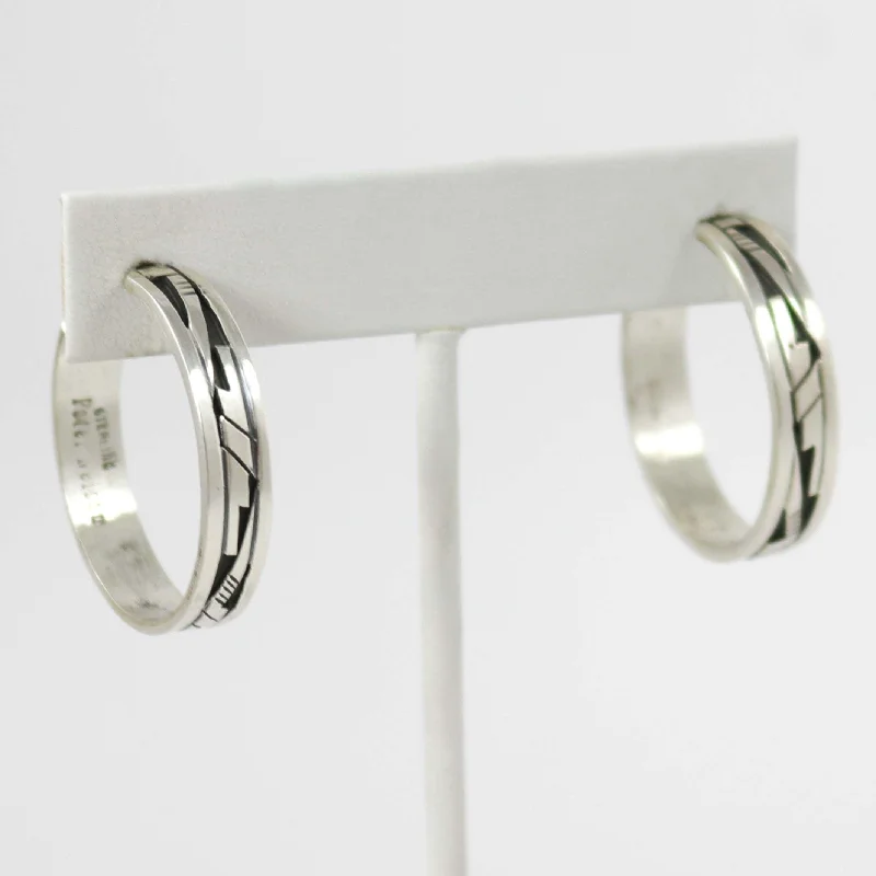 Silver Hoop Earrings