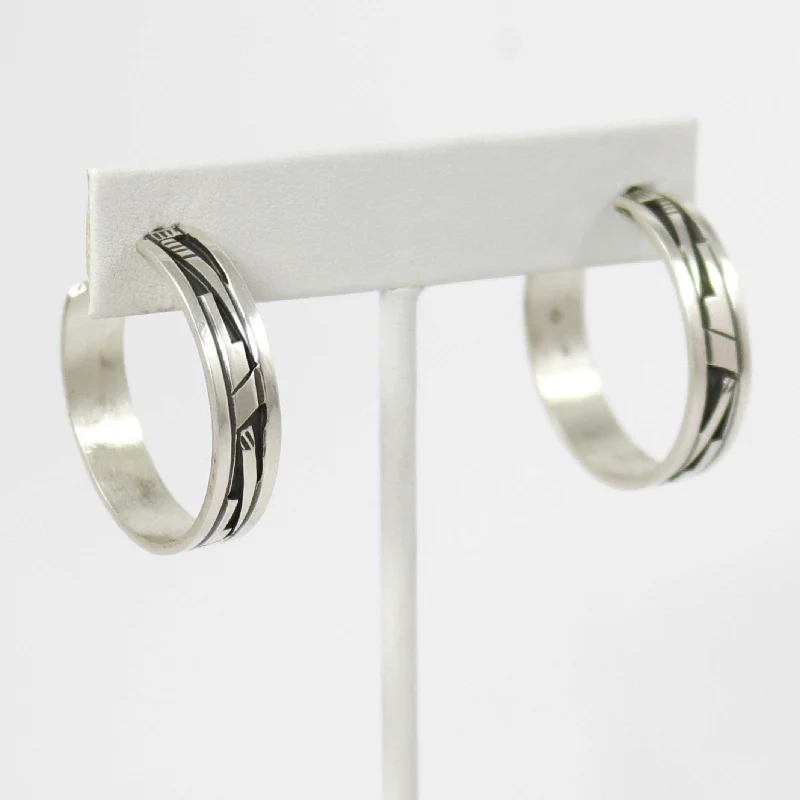 Silver Hoop Earrings