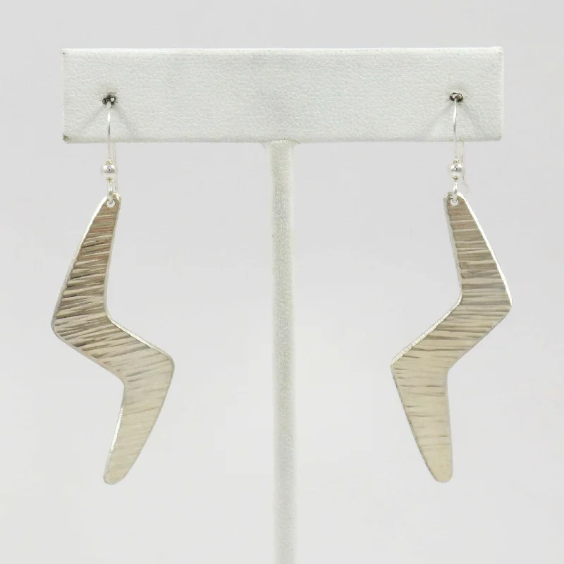 Silver Lightning Earrings