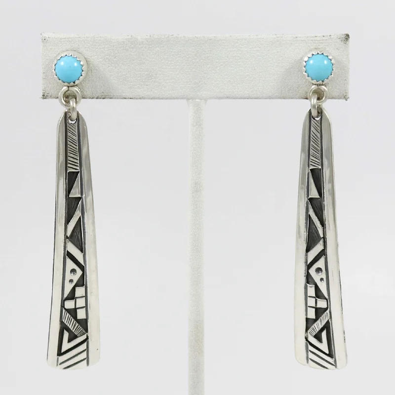 Sleeping Beauty Turquoise Earrings