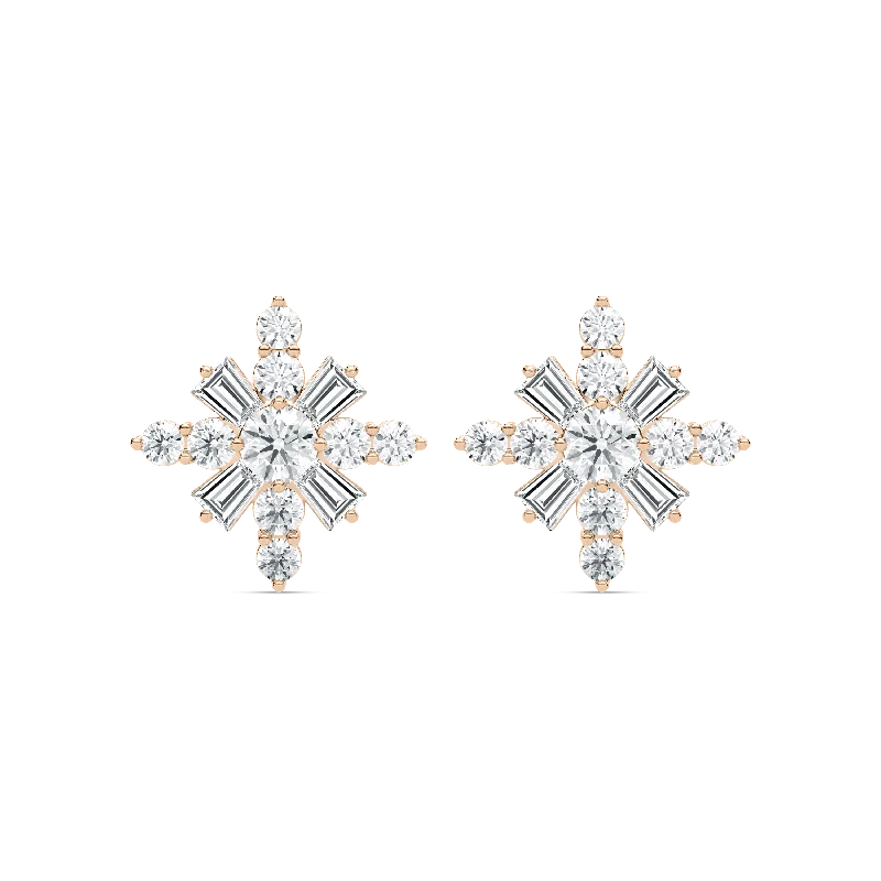 Snowflake Stud Earrings