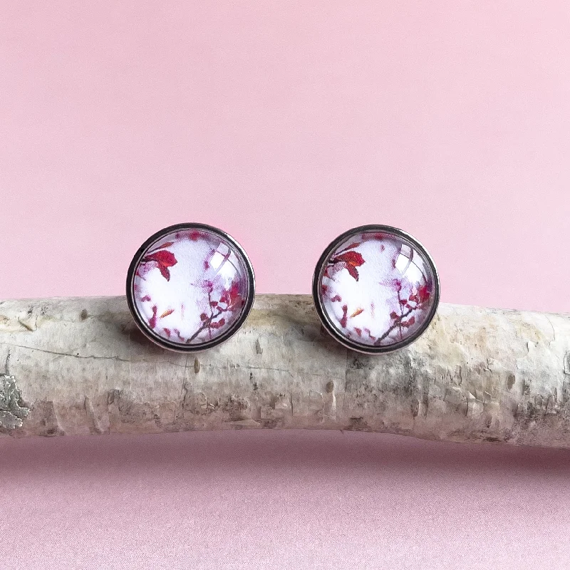 Pink Blossom - Stud Earrings