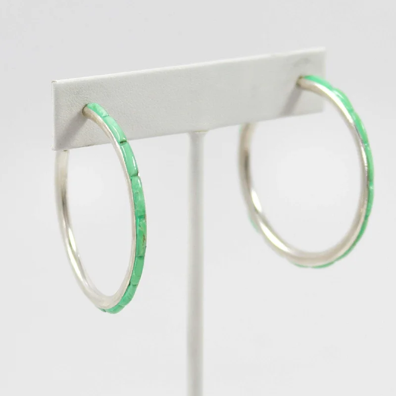 Turquoise Hoop Earrings