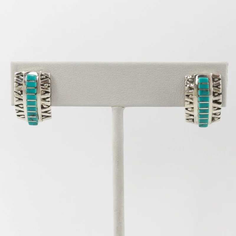 Turquoise Inlay Earrings