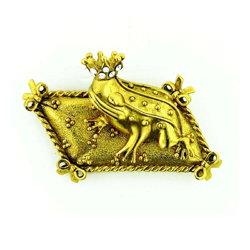 Antiquities Couture Crowning Glory Prince Charming Frog Pin