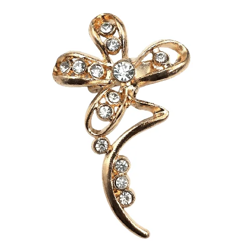 Blossom Brilliance Flower Brooch