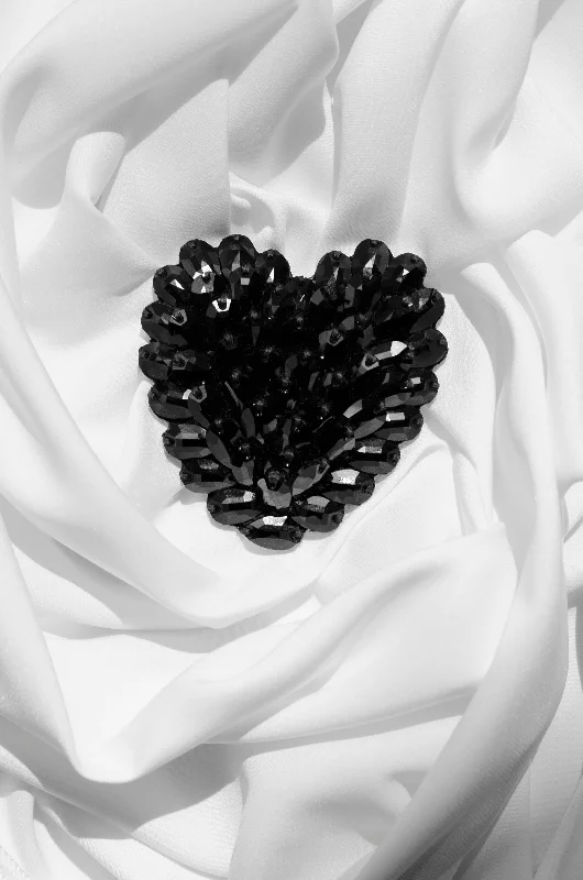 Black Heart Brooch