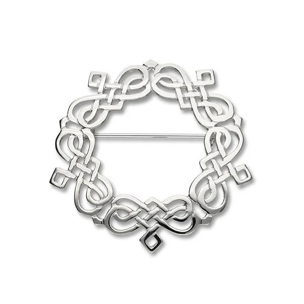 Celtic Silver Brooch B306