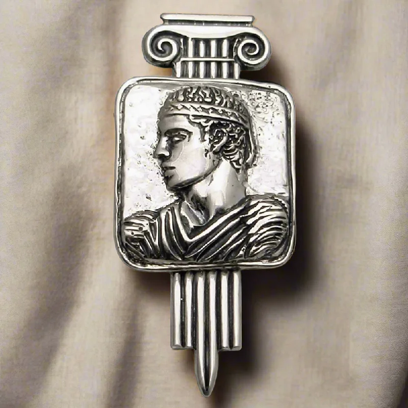 Charioteer of Delphi Brooch in Sterling Silver (K-82)