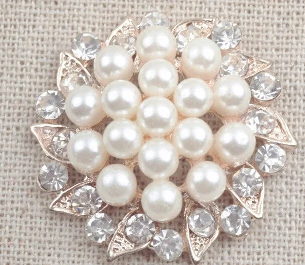 Brooch Pearl Cluster BR-022