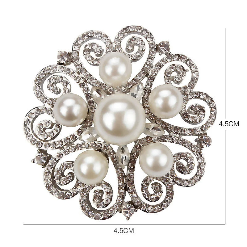 Large Floral Brooch BR-302