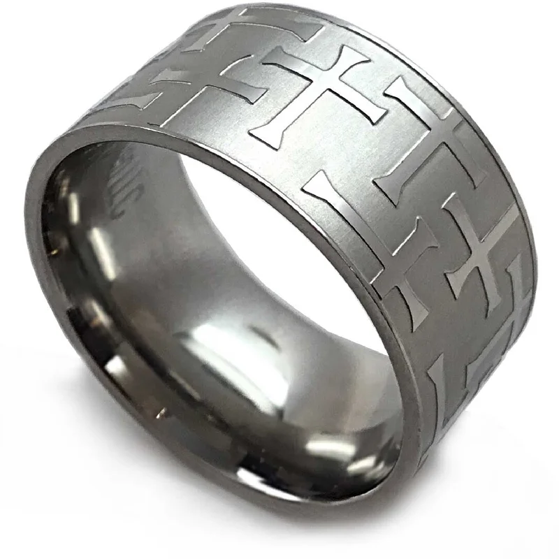 Cross Band Wide Ring