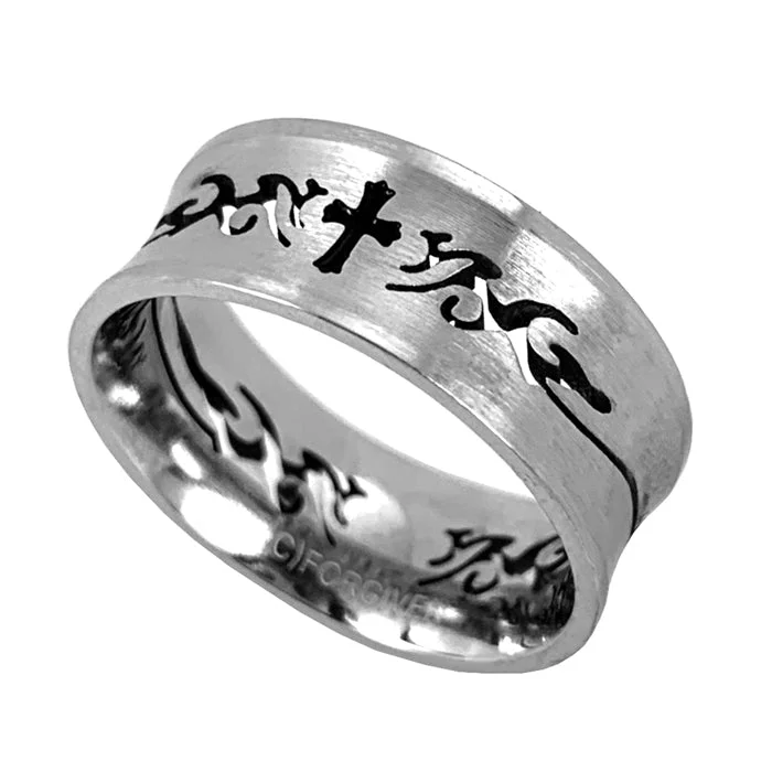 Cross Ring Tribal Design