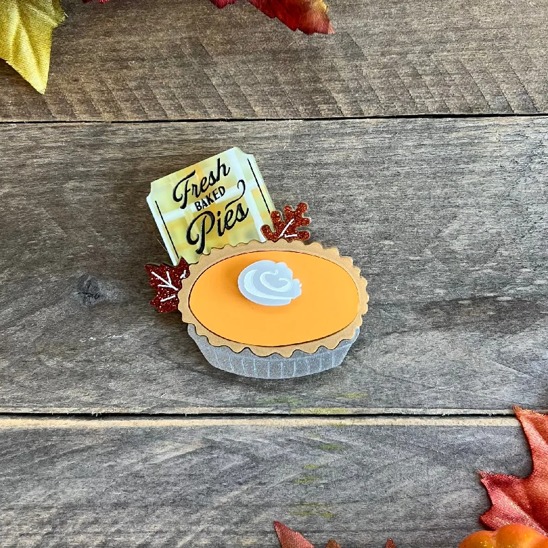 Fresh Baked Sweet Potato Pie Brooch