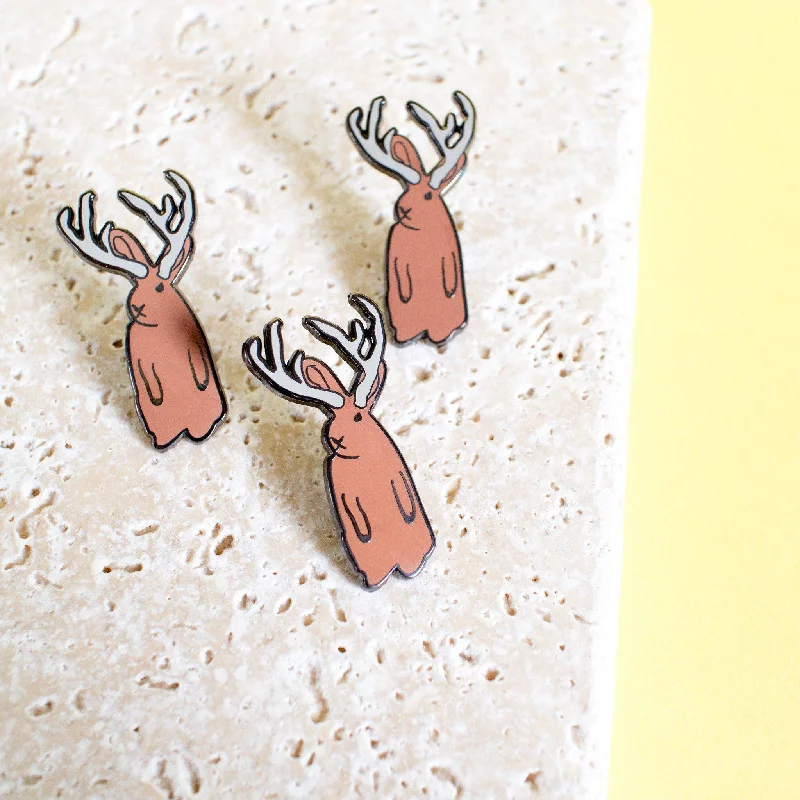 Jackalope Enamel Pin