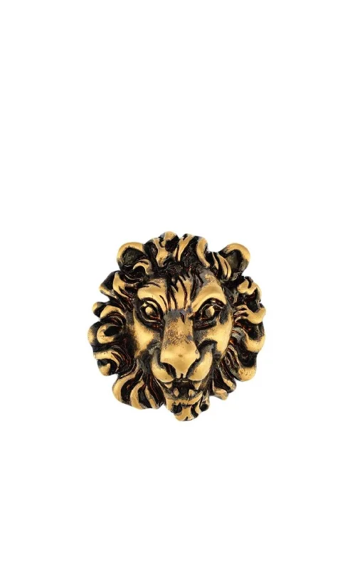 Lion Embellished Brooch