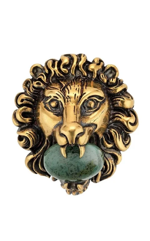 Lion Head Brooch