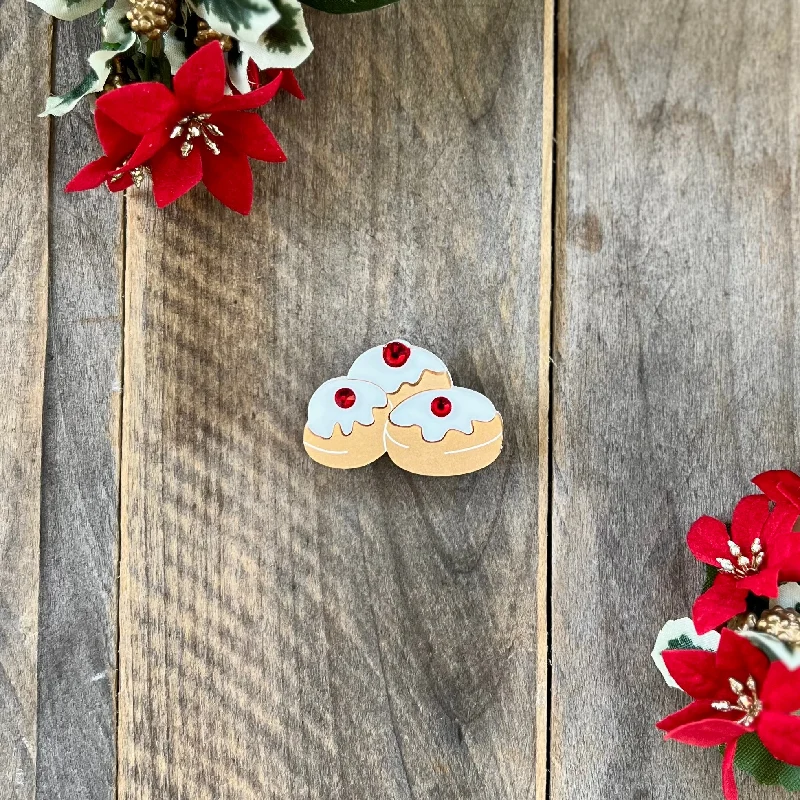 Mini Jelly Donut Brooch