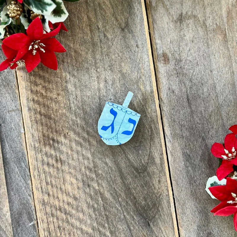 Mini Dreidel Brooch